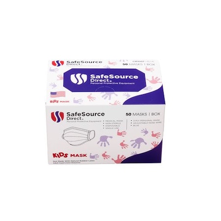 Bsc Preferred Childrens 3 layer face mask with ear loops, 1200PK CM3001